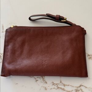 Frye leather wristlet